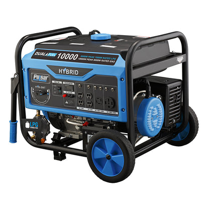 Pulsar 10,000 Watt Dual Fuel Portable Generator with Switch & Go Capability