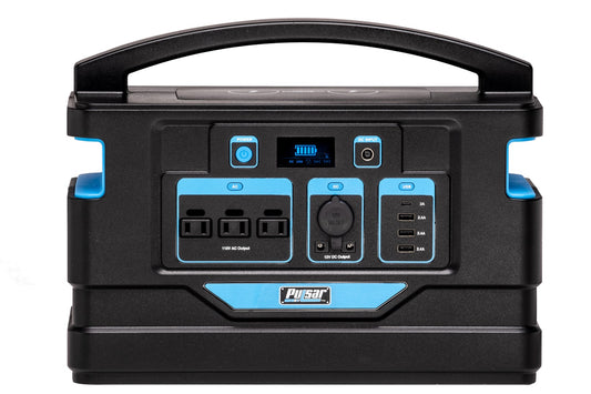 Pulsar 1000 Watt Lithium-Ion Portable Power Station with LCD Display and Wireless Charging Pads