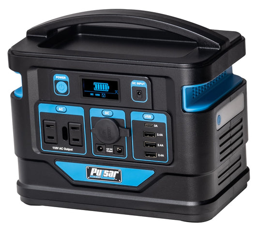 Pulsar 200 Watt Lithium-Ion Portable Power Station with LCD Display and Flashlight
