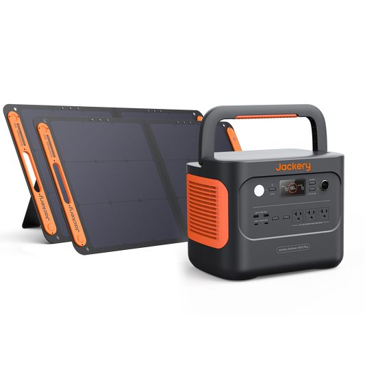 Jackery Solar Generator 1000 Plus  With 2 Solar Saga  100