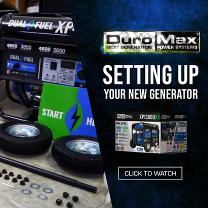 DuroMax 12,000 Watt Dual Fuel Portable HX Generator w/ CO Alert